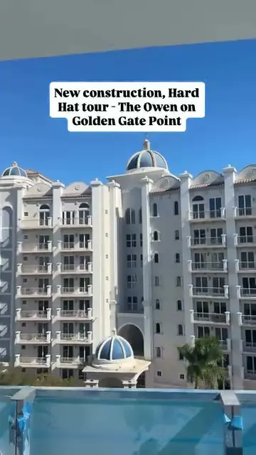 Richard on a hard hat tour of a new condo tower on Golden Gate Point